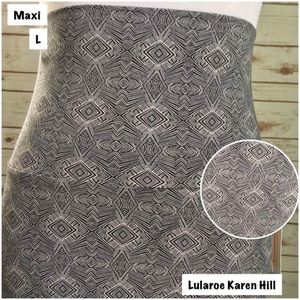 Lularoe maxi skirt large NWT